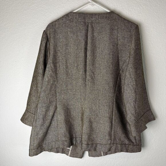 Coldwater Creek Jacket Womens 18 Metallic Embellished Button Up Blazer Coat - Picture 5 of 7